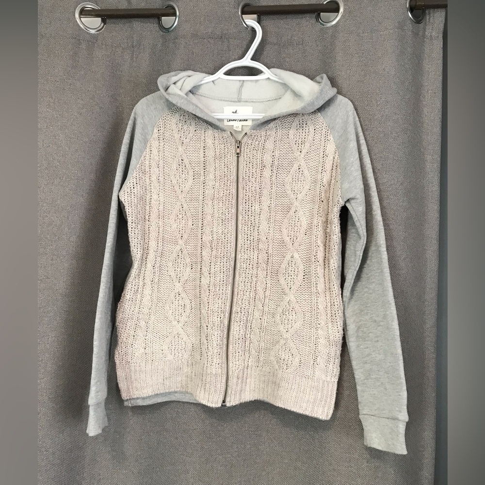 Others Follow Knit sweater style zip Hoodie